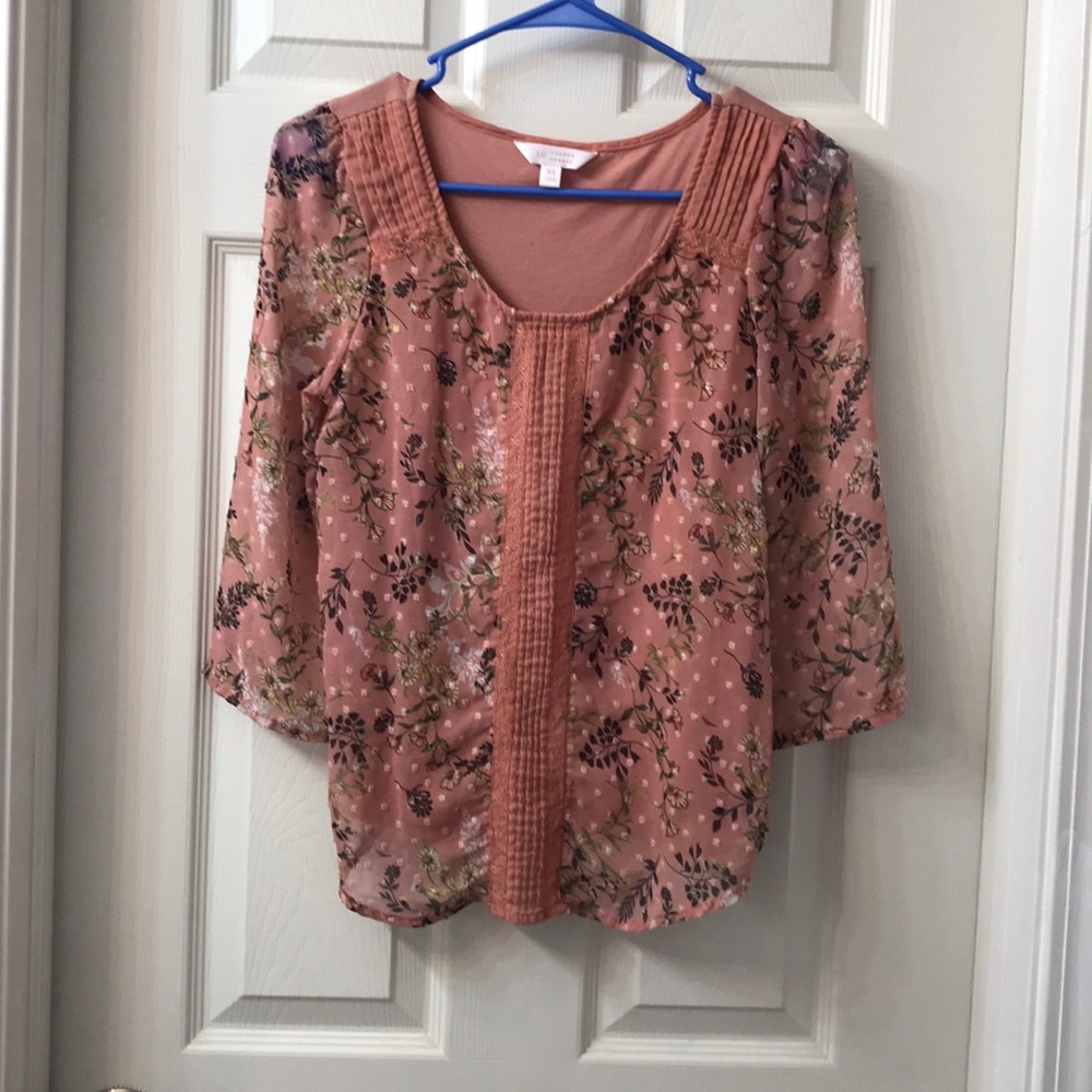 {Lauren Conrad} Floral Blouse | XS